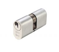 V5OP80DSCE - Zoo Hardware Vier V5 Oval Profile Double Cylinder 80mm (40/40) Satin Chrome