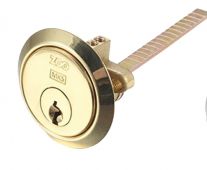 V5RMC20PBE - Zoo Hardware Vier V5 Euro Profile Universal Rim Cylinder Polished Brass