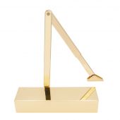 VDC0025PVDG - Zoo Hardware Vier Size 2-5 Door Closer c/w Back Check & Delayed Action (P.A Bracket Inc) PVD Gold Finish