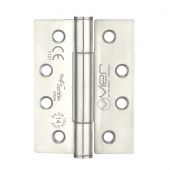 VHC243P - Zoo Hardware Vier Grade 14 Concealed Bearing Hinges (Square) 102 x 76 x 3mm - Polished Stainless Steel