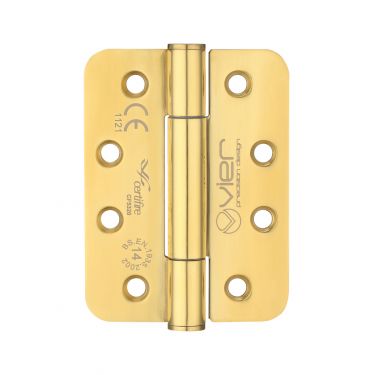 Click Here To Enlarge This Photo Of VHC243RPVD - Zoo Hardware Vier Grade 14 Concealed Bearing Hinges (Radius) 102 x 76 x 3mm - PVD Stainless Brass