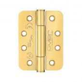 VHC243RPVD - Zoo Hardware Vier Grade 14 Concealed Bearing Hinges (Radius) 102 x 76 x 3mm - PVD Stainless Brass