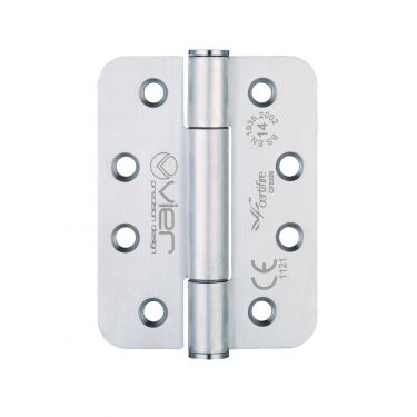 Click Here To Enlarge This Photo Of VHC243RS - Zoo Hardware Vier Grade 14 Concealed Bearing Hinges (Radius) 102 x 76 x 3mm - Satin Stainless Steel