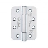 VHC243RS - Zoo Hardware Vier Grade 14 Concealed Bearing Hinges (Radius) 102 x 76 x 3mm - Satin Stainless Steel