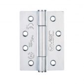 VHC243S - Zoo Hardware Vier Grade 14 Concealed Bearing Hinges (Square) 102 x 76 x 3mm - Satin Stainless Steel