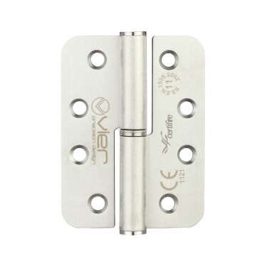 Click Here To Enlarge This Photo Of VLHL243RS - Zoo Hardware Vier Grade 11 Lift Off Hinges (Radius) 102 x 76 x 3mm (Left Hand) - Satin Stainless Steel