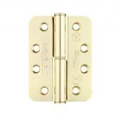 VSLHL43REB - Zoo Hardware Vier Grade 11 Lift Off Hinges (Radius) 102 x 76 x 3mm (Left Hand) Electro Brass