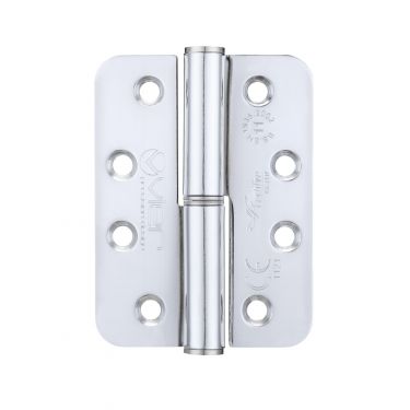 Click Here To Enlarge This Photo Of VSLHR43RCP - Zoo Hardware Vier Grade 11 Lift Off Hinges (Radius) 102 x 76 x 3mm (Right Hand) Polished Chrome