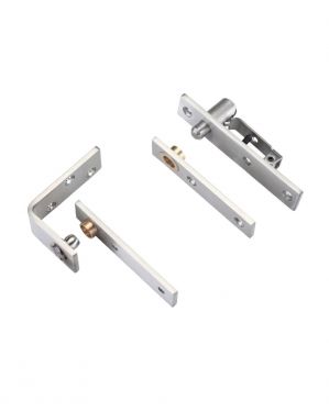 Click Here To Enlarge This Photo Of VSPS01S - Zoo Hardware Vier Square Pivot Hinge Set (Grade 304) Satin Stainless Steel