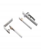 VSPS01S - Zoo Hardware Vier Square Pivot Hinge Set (Grade 304) Satin Stainless Steel