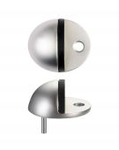 ZAA60SA - Zoo Hardware Oval Floor Mounted Door Stop - Aluminium