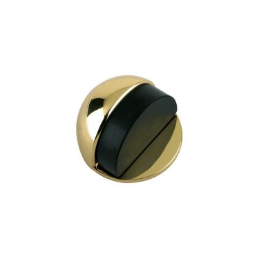 Click Here To Enlarge This Photo Of ZAB06 - Zoo Hardware Oval Floor Mounted Door Stop (Concealed Fix) Polished Brass