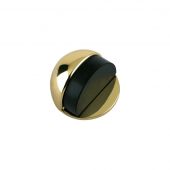 ZAB06 - Zoo Hardware Oval Floor Mounted Door Stop (Concealed Fix) Polished Brass