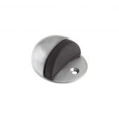 ZAB06BSC - Zoo Hardware Oval Floor Mounted Door Stop (Face Fix) Satin Chrome