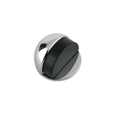 Click Here To Enlarge This Photo Of ZAB06CP - Zoo Hardware Oval Floor Mounted Door Stop (Concealed Fix) Polished Chrome