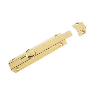 Click Here To Enlarge This Photo Of ZAB100B - Zoo Hardware Surface Bolt 150mm Polished Brass