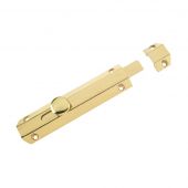 ZAB100B - Zoo Hardware Surface Bolt 150mm Polished Brass