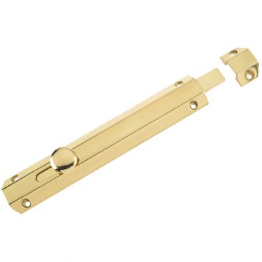 Click Here To Enlarge This Photo Of ZAB100C - Zoo Hardware Surface Bolt 202mm Polished Brass