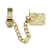 ZAB15 - Zoo Hardware Heavy Duty Door Chain (200mm Chain Length) Polished Brass
