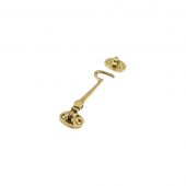 ZAB61 - Zoo Hardware Cabin Hook (Lightweight) 4" Polished Brass