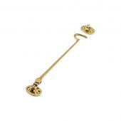 ZAB64 - Zoo Hardware Cabin Hook (Heavyweight) 10" Polished Brass