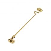 ZAB65 - Zoo Hardware Cabin Hook (Heavyweight) 12" Polished Brass