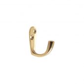 ZAB81 - Zoo Hardware Single Robe Hook - Polished Brass