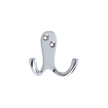 Click Here To Enlarge This Photo Of ZAB82CP - Zoo Hardware Double Robe Hook - Polished Chrome