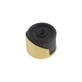 ZAB85 - Zoo Hardware Round Floor Mounted Door Stop - Polished Brass