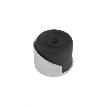 Click Here To Enlarge This Photo Of ZAB85CP - Zoo Hardware Round Floor Mounted Door Stop - Polished Chrome