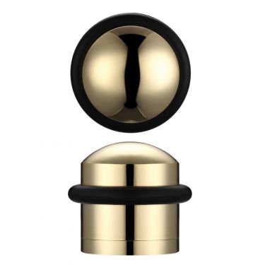 Click Here To Enlarge This Photo Of ZAB86 - Zoo Hardware Domed Floor Mounted Door Stop - Polished Brass