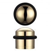 ZAB86 - Zoo Hardware Domed Floor Mounted Door Stop - Polished Brass