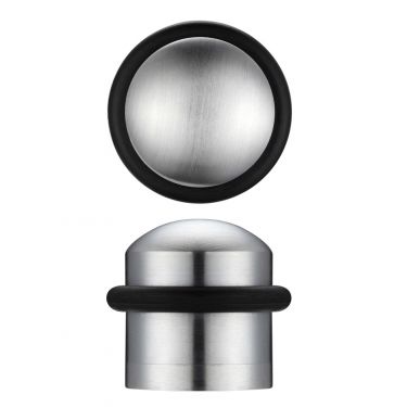 Click Here To Enlarge This Photo Of ZAB86SC - Zoo Hardware Domed Floor Mounted Door Stop - Satin Chrome