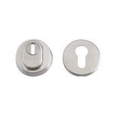 ZAS008SS - Zoo Hardware Euro Profile Security Escutcheon Set - Satin Stainless Steel