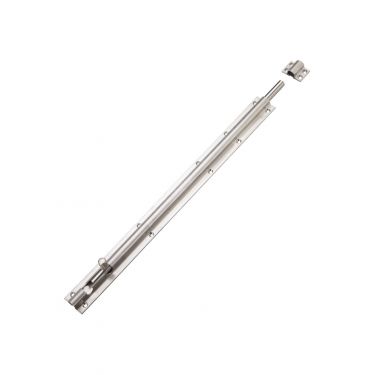 Click Here To Enlarge This Photo Of ZAS01DSS - Zoo Hardware Barrel Bolt 450mm x 40mm (including Keeps and Screws) Satin Stainless Steel