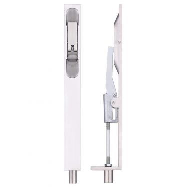 Click Here To Enlarge This Photo Of ZAS03PS - Zoo Hardware Lever Action Flush Bolt 200 x 20mm (Square) Polished Stainless Steel