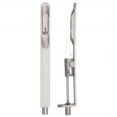 ZAS03RSS - Zoo Hardware Lever Action Flush Bolt 200 x 20mm (Radius) Satin Stainless Steel