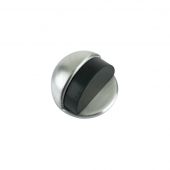 ZAS06SS - Zoo Hardware Oval Floor Mounted Door Stop 45mm (Concealed Fix) Satin Stainless Steel