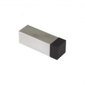 ZAS12SQP - Zoo Hardware Square Floor Mounted Door Stop 65mm Polished Stainless Steel