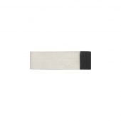 ZAS12SQS - Zoo Hardware Square Floor Mounted Door Stop 65mm Satin Stainless Steel