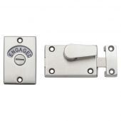 ZAS25SS - Zoo Hardware Toilet Door Indicator Bolt Satin Stainless Steel