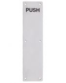 ZAS30RDSS - Zoo Hardware Finger Plate with Radius Corners (Push) 75mm x 650mm Satin Stainless Steel