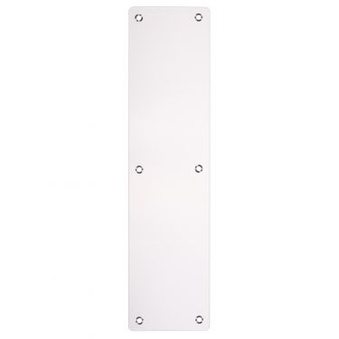Click Here To Enlarge This Photo Of ZAS32RAPS - Zoo Hardware Finger Plate with Radius Corners (Plain) 75mm x 300mm - Polished Stainless Steel
