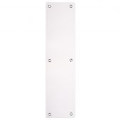 ZAS32RAPS - Zoo Hardware Finger Plate with Radius Corners (Plain) 75mm x 300mm - Polished Stainless Steel