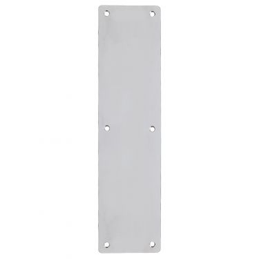 Click Here To Enlarge This Photo Of ZAS32RASS - Zoo Hardware Finger Plate with Radius Corners (Plain) 75mm x 300mm Satin Stainless Steel