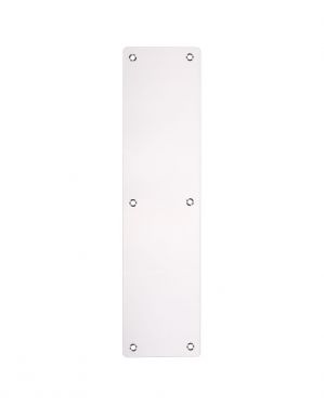 Click Here To Enlarge This Photo Of ZAS32RBPS - Zoo Hardware Finger Plate with Radius Corners (Plain) 75mm x 350mm - Polished Stainless Steel
