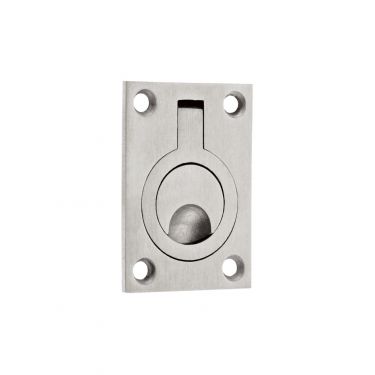 Click Here To Enlarge This Photo Of ZAS42SS - Zoo Hardware Flush Ring Pull (62 x 44mm) Satin Stainless Steel