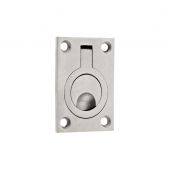 ZAS42SS - Zoo Hardware Flush Ring Pull (62 x 44mm) Satin Stainless Steel