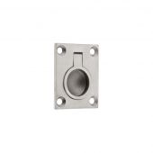 ZAS43SS - Zoo Hardware Flush Ring Pull (48 x 38mm) Satin Stainless Steel