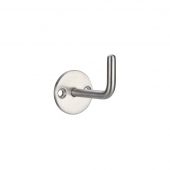 ZAS74SS - Zoo Hardware Circular Single Robe Hook - Satin Stainless Steel